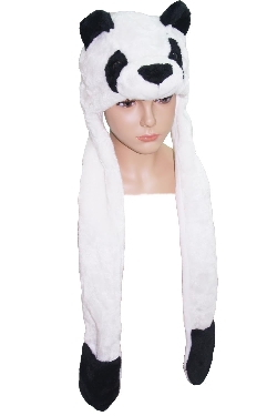 CAPPELLO PANDA CON SCALDAMANI